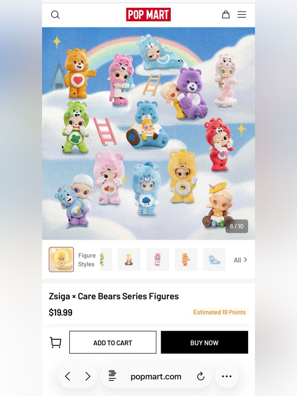 Blind POP MART ZSiga x Care Bears
